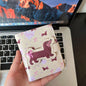 Dog Print Wallet PU Leather Coin & Card Purse