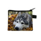 Dog Print Coin Purse – German Shepherd & Husky Card Holder Wallet