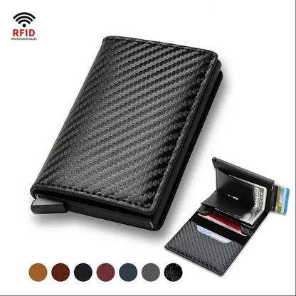 Carbon Fiber Wallet RFID Slim Card Holder