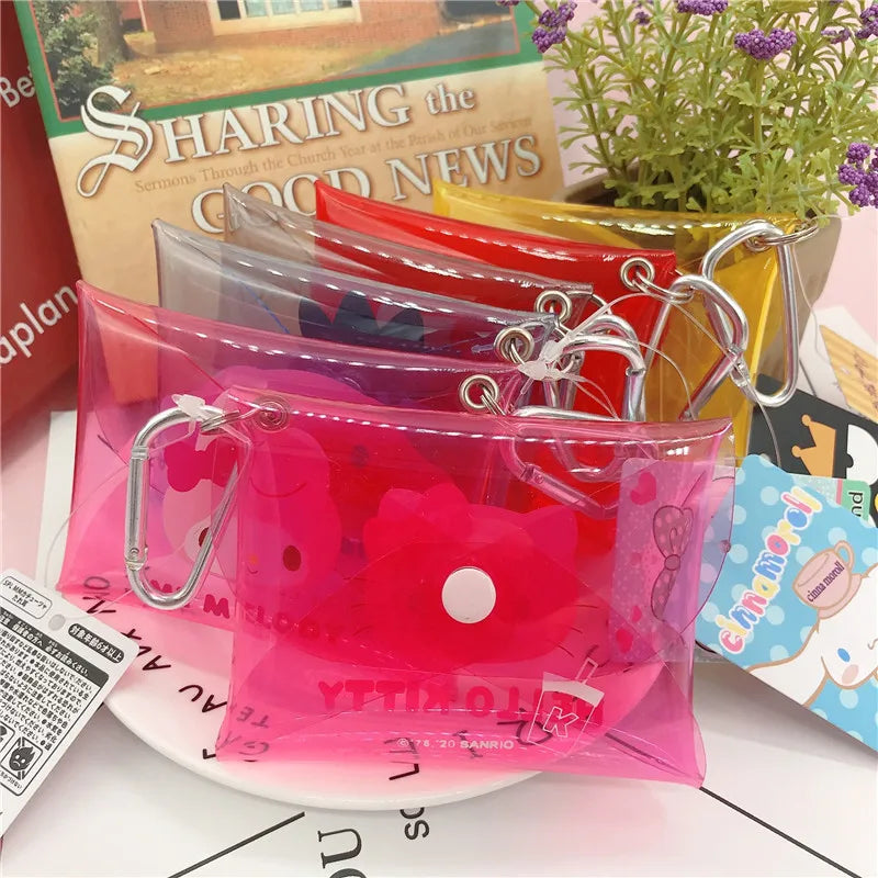 PVC Transparent Cartoon Sanrio Jelly Wallet