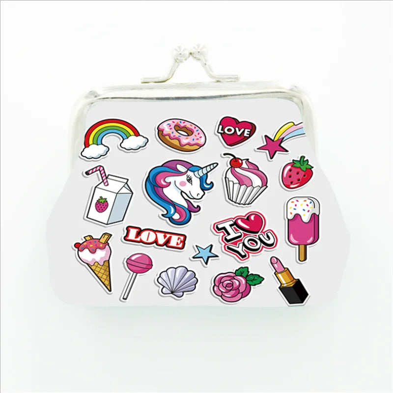 Unicorn Mini Coin Purse – Zipper Wallet for Girls & Women