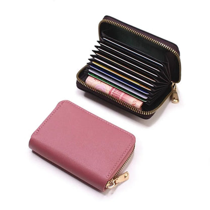 Business Card Holder Wallet PU Leather