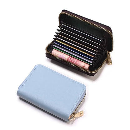 Business Card Holder Wallet PU Leather