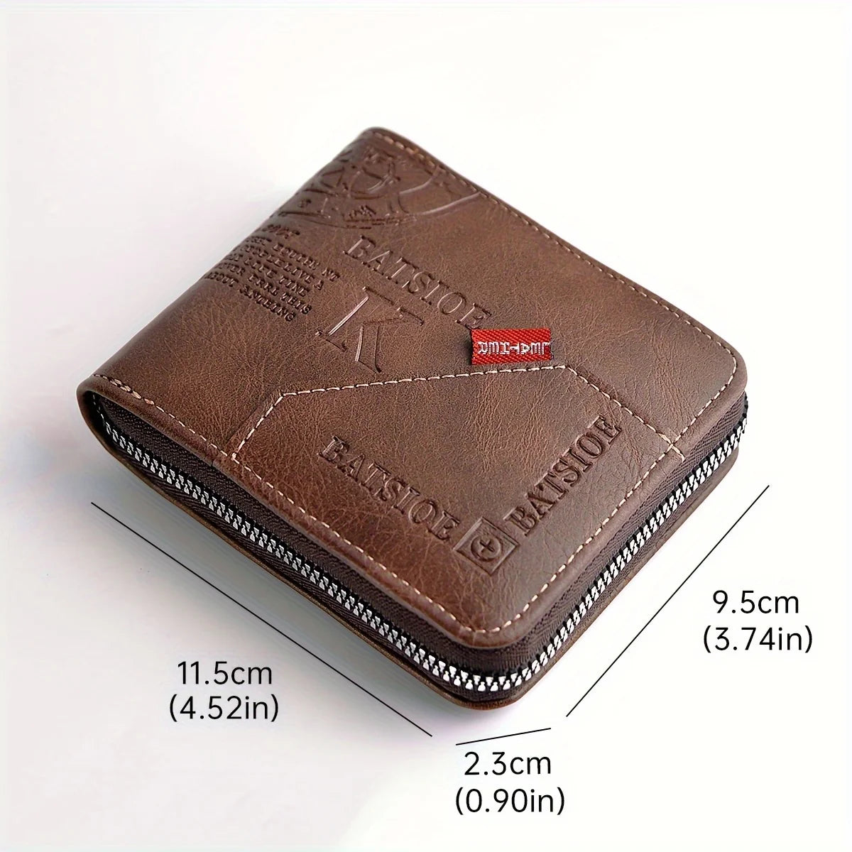 Men's Wallet Made of PU Wax Oil Leather