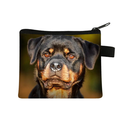 Floral Coin Purse Puppy Print Clutch