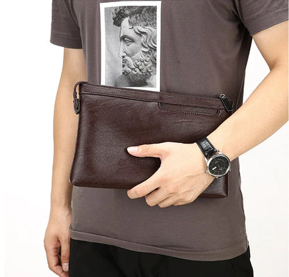 Business Clutch Bag PU Leather Men's Wallet