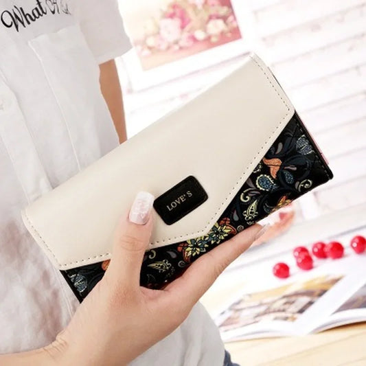 Wristlet Envelope Women Wallet PU Leather