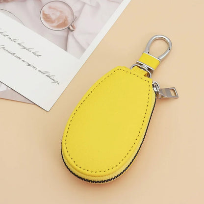 Leather Car Key Bags for Men Women