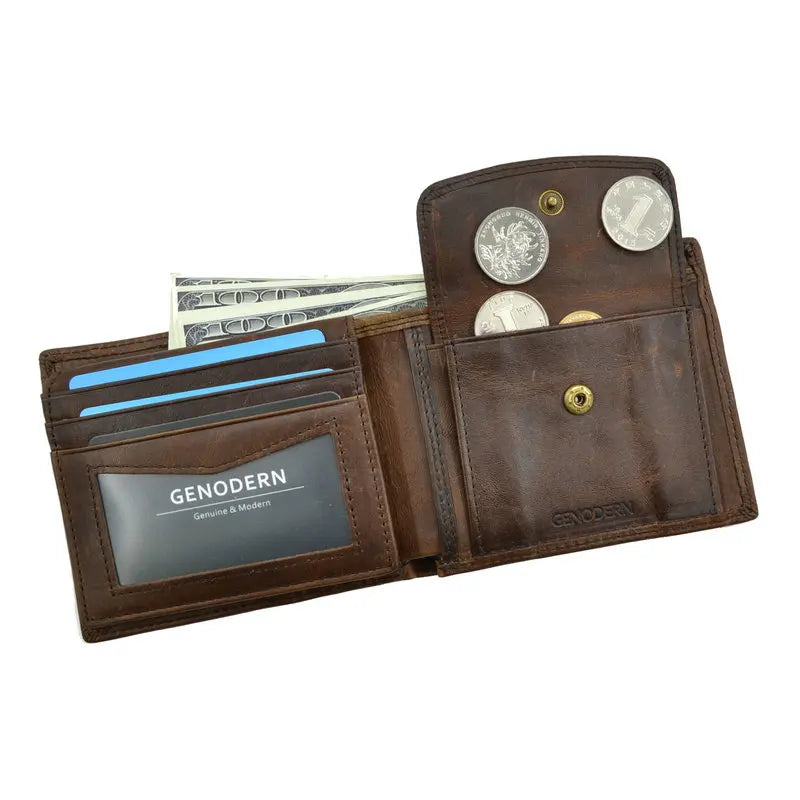 GENODERN Cow Leather Men Wallets